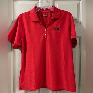Audi Red Polo Shirt with Logo